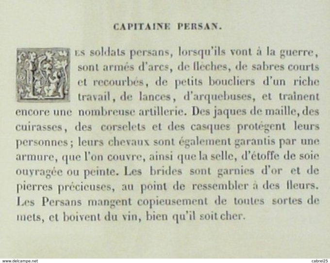 Iran Capitaine Persan 1859