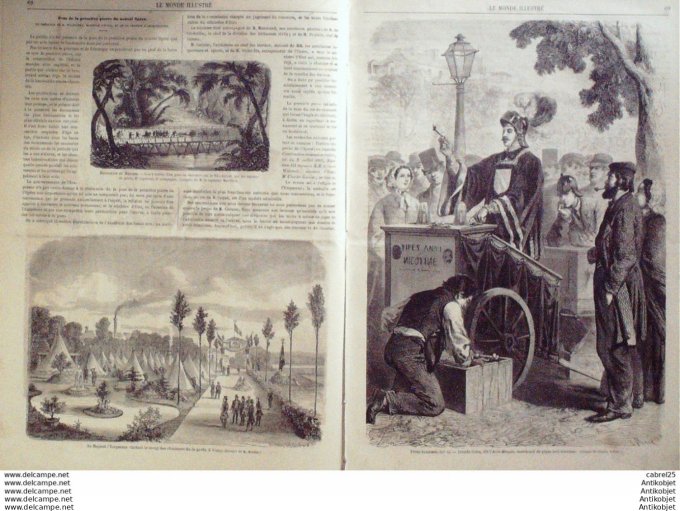 Le Monde illustré 1862 n°277 Mexique Rio-Atoyac Vichy (01) Russie Moscou