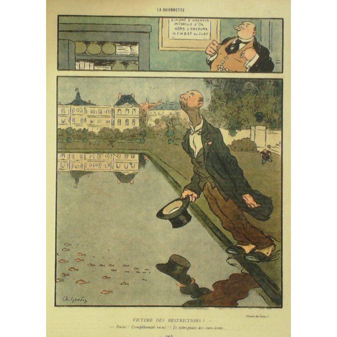 La Baïonnette 1918 n°141 (Nouveaux pauvres) IRIBE GASTYNE KERN LEROY GILES HASS BARBE