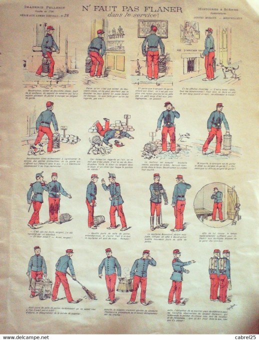 N' Faut Pas Flaner Dans Le Service (Pellerin d'epinal) Chauffour
