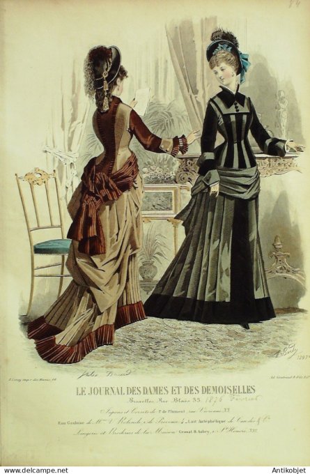 Journal des Dames Demoiselles 1874 # 1297 (Maison Plument)