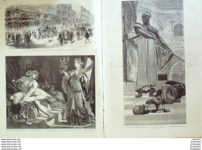 Le Monde illustré 1872 n°780 Lille (59) Poitiers (87) Augustin Cochin Henry Regnault Alhambra