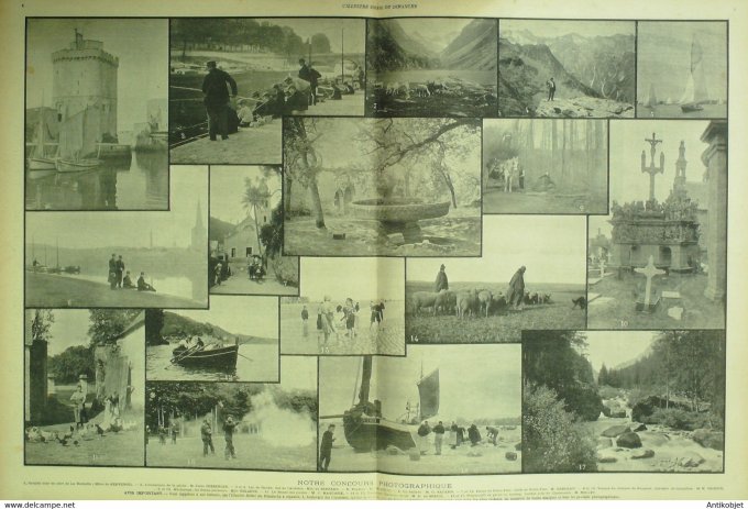 Soleil du Dimanche 1899 n° 7 Bulgarie La Rochelle (17) Italie Porto Fino Gênes