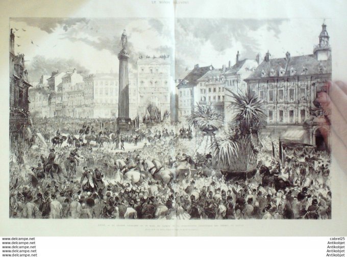 Le Monde illustré 1872 n°780 Lille (59) Poitiers (87) Augustin Cochin Henry Regnault Alhambra