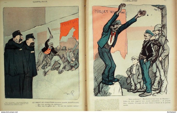 L'Assiette au beurre 1910 # 507 Le Projet vaillant Radiguet