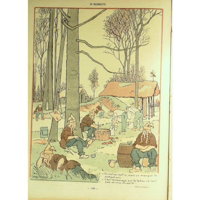 La Baïonnette 1918 n°142 (Poilus de jadis) BAILLE BOFA BRUNNER MANFREDINI QUINT