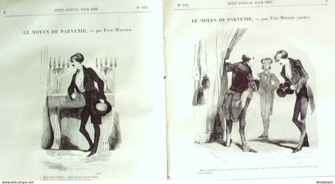 Petit journal pour Rire 1858 # 169 Moyen de parvenir Fine-Mouche