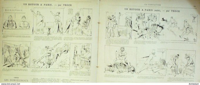 La Caricature 1886 #353 Candeur Caran d'Ache Leroy par Luque Chasseurs Draner Sorel Trock