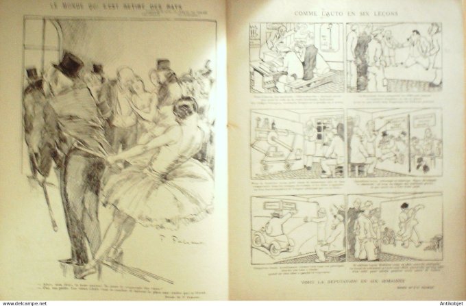 Le Rire 1928-01- 7 # 466 Journal humoristique Ed.Originale Permis de conduire
