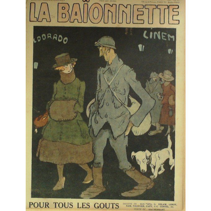 La Baïonnette 1918 n°143 (Tous les goûts) BOGILAS BAILLE NAM CONTEL FOURNIER