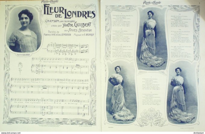 Paris qui chante 1904 #56 Guilbert Georgel Mariette Willy George Chepfer