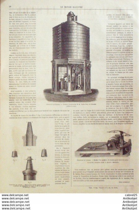 Le Monde illustré 1862 n°275 Clermont Royat (63) Honfleur (14) Vichy (01) Grèce Corinthe