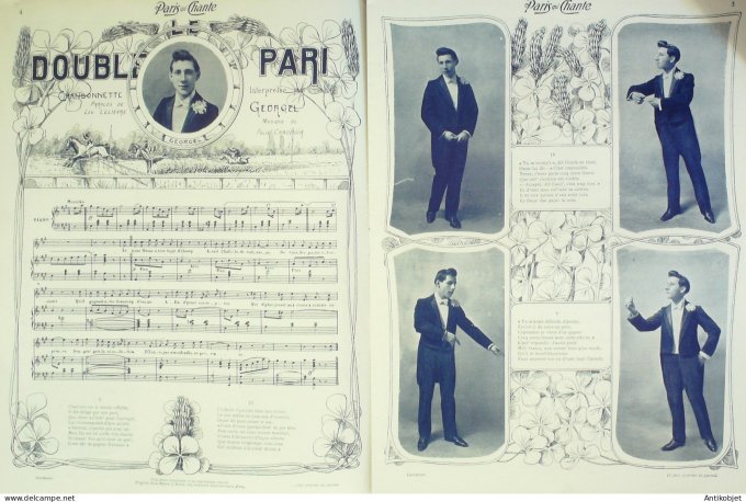 Paris qui chante 1904 #56 Guilbert Georgel Mariette Willy George Chepfer