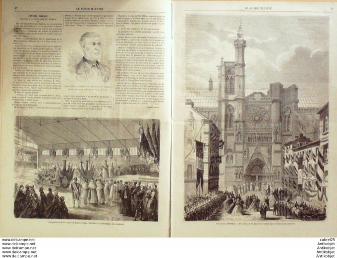 Le Monde illustré 1862 n°275 Clermont Royat (63) Honfleur (14) Vichy (01) Grèce Corinthe