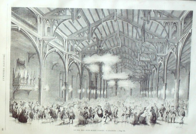 L'Univers illustré 1861 # 143 Lord Palmerston Danemark Seeland fort Kronborg 