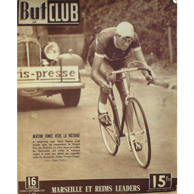 But et Club 1948 n°144 MABROUK CERDAN ZALE VARNAJO BERTON COPPI HANSENNE