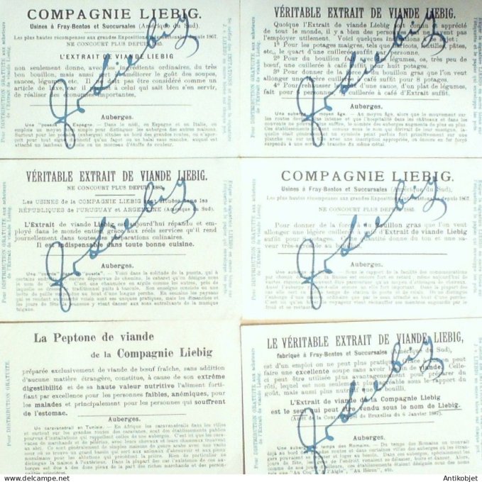 Chromo Liebig Sang  755 Auberges (1904)