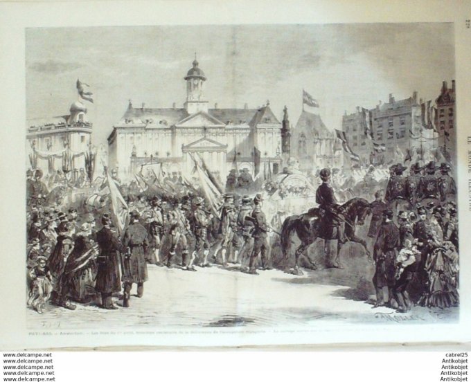 Le Monde illustré 1872 n°783 Pays-Bas Amsterdam Tailleur De Diamants Lyon (69) Espagne Madrid Valdep