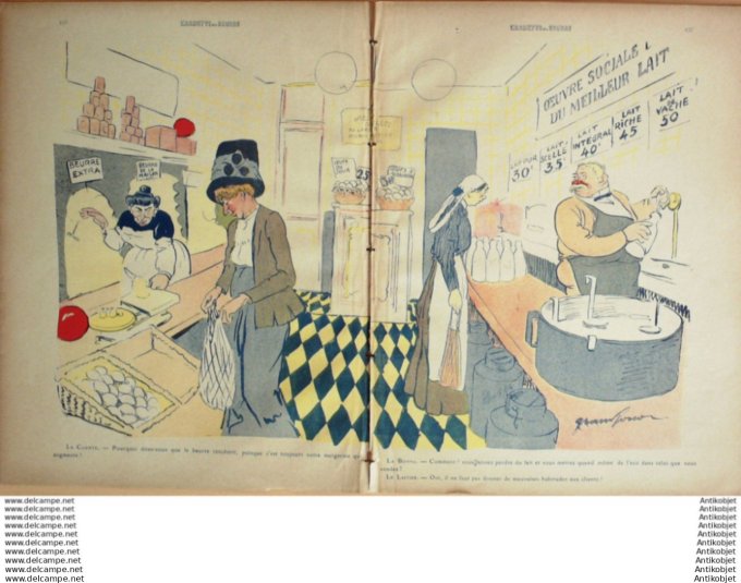 L'Assiette au beurre 1910 # 496 Tout rencherit Grandjouan