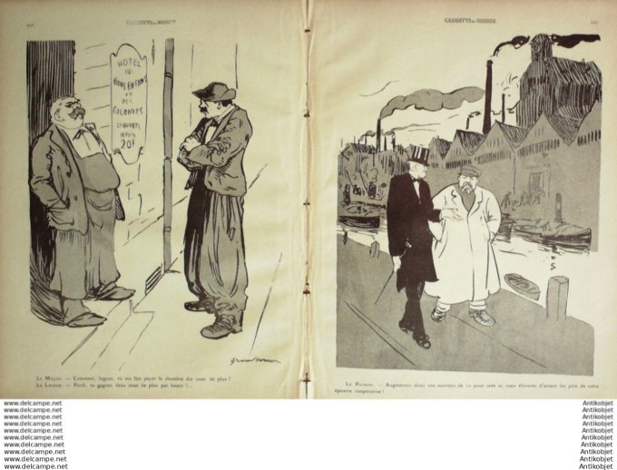 L'Assiette au beurre 1910 # 496 Tout rencherit Grandjouan