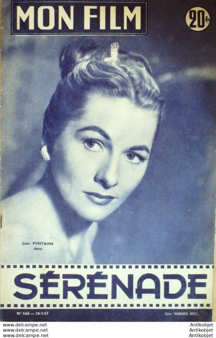 Sérénade Mario Lanza Joan Fontaine Harry Bellaver + Film