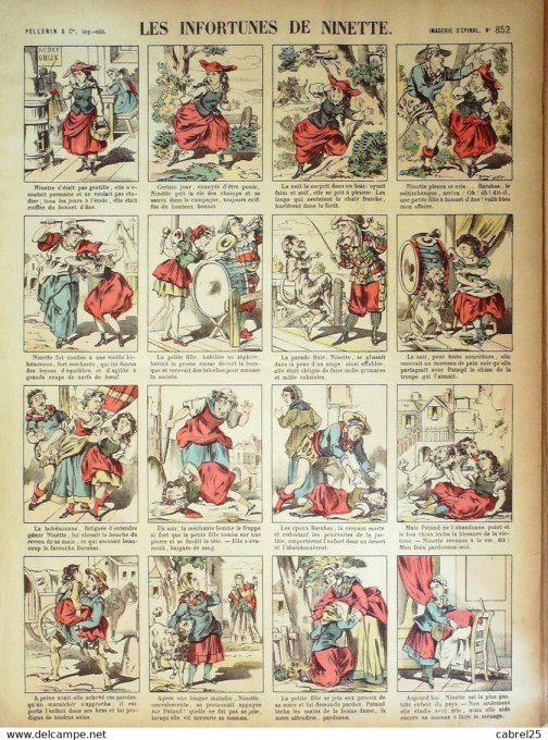 Les Infortunes  de Ninette (Pellerin d'epinal)