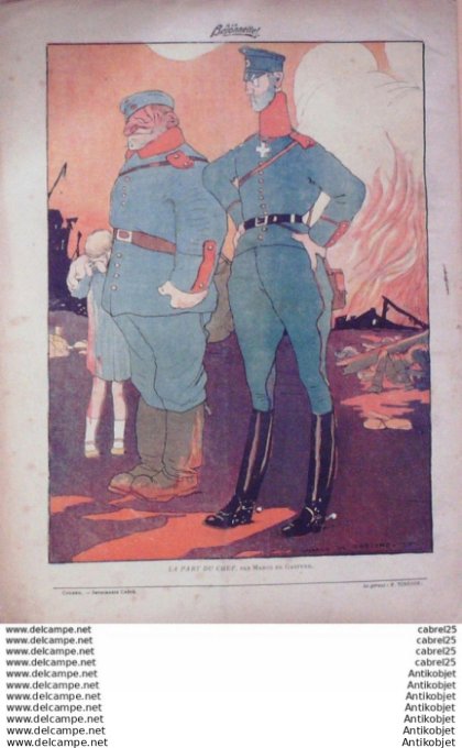 La Baionnette 1915 # 014 (Leurs Officiers) Soulie Flores La Niziere Jobbe Duval