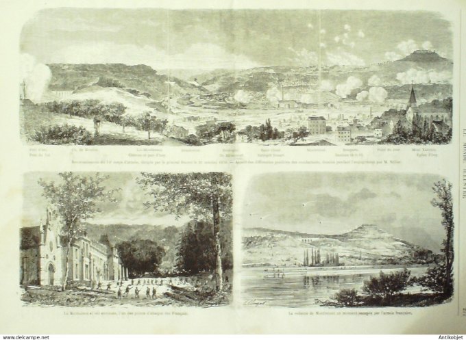 Le Monde illustré 1870 n°707 Tours (37) Gare Orléans Aurore Boréale Pigeons voyageurs