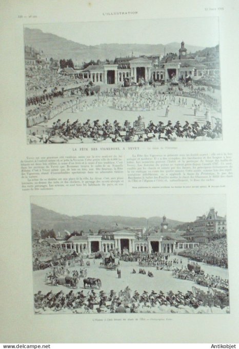 L'illustration 1905 n°3259 Edouard VII Suède Stockholm Tromsda Lapons île de Wight Cowes Cuirassé Ma