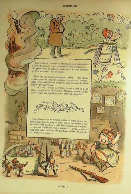 La Baïonnette 1918 n°146 (Marianne et Germania) METIVET Lucien