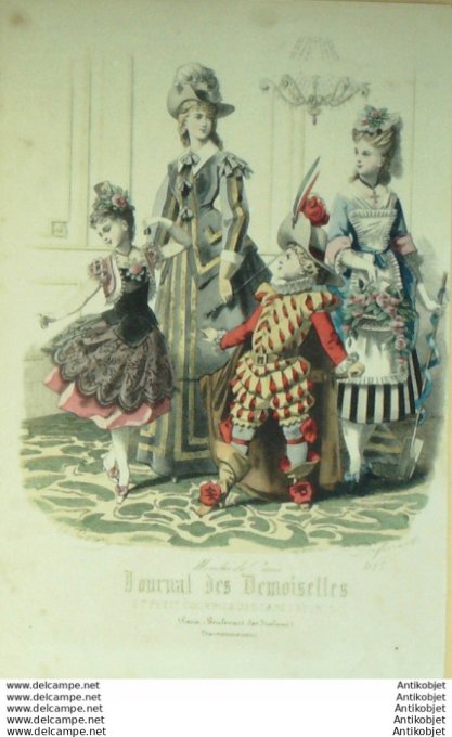 Journal de Demoiselles 1875 # 3995 Travestissements enfants