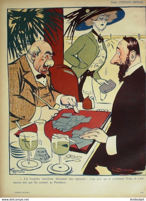 L'Assiette au beurre 1908 # 396 La liberté d'opinion Viriez Florès Ricardo