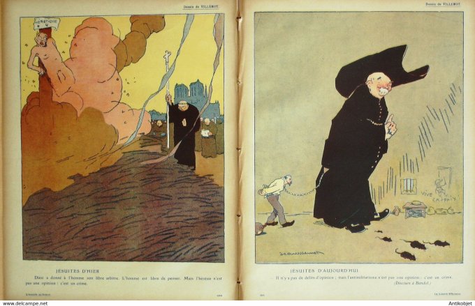 L'Assiette au beurre 1908 # 396 La liberté d'opinion Viriez Florès Ricardo
