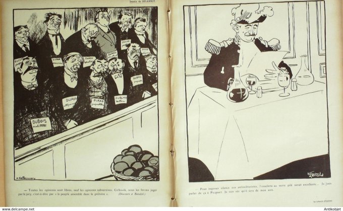 L'Assiette au beurre 1908 n°396 La liberté d'opinion Viriez Florès Ricardo