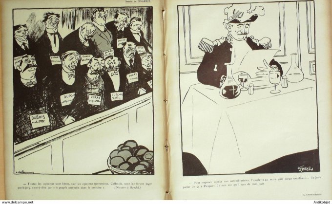 L'Assiette au beurre 1908 # 396 La liberté d'opinion Viriez Florès Ricardo