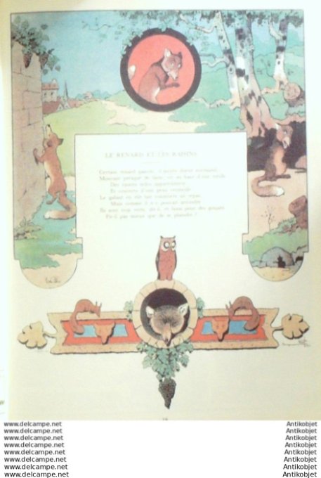 Rabier Benjamin Fables de La Fontaine (Garnier) 1994