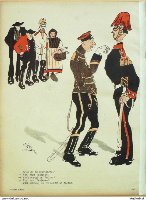 L'Assiette au beurre 1904 # 168 Petite garnison Ostoya