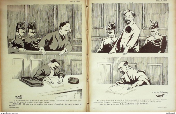 L'Assiette au beurre 1908 # 396 La liberté d'opinion Viriez Florès Ricardo