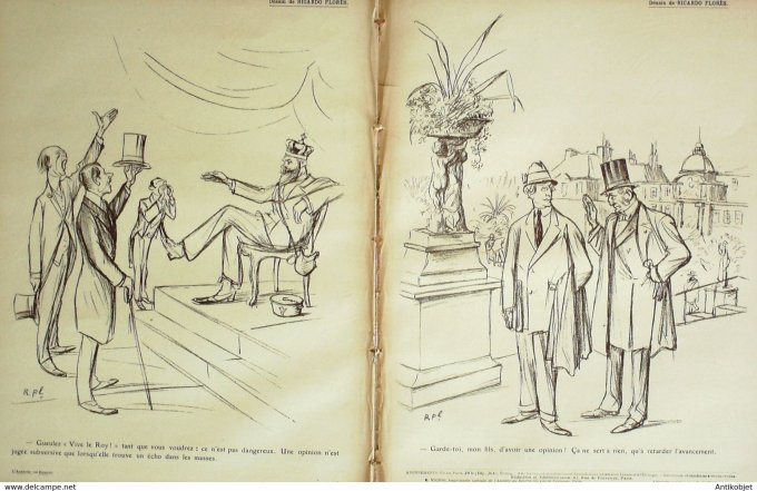 L'Assiette au beurre 1908 # 396 La liberté d'opinion Viriez Florès Ricardo