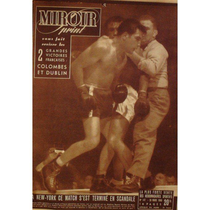 Miroir Sprint 1949 n° 147 28/3 MARCHANG COPPI MIMOUN PUJAZ LASSEGUE ALVAREZ SKENA