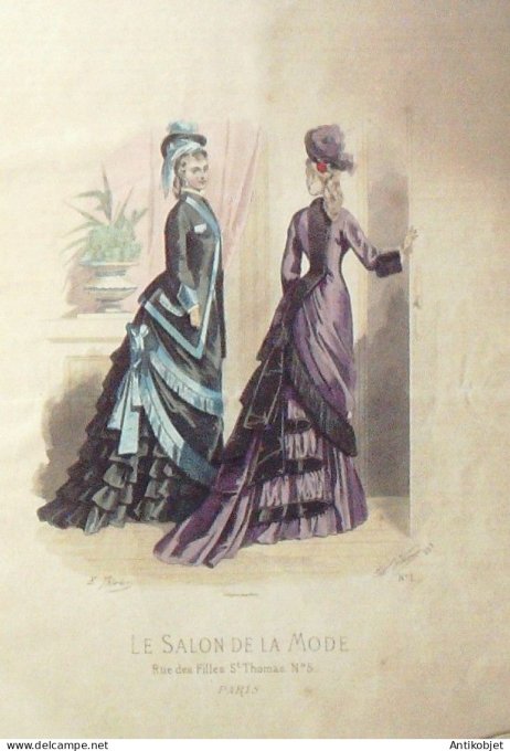 Gravure de mode Salon de la mode 1877 n° 227