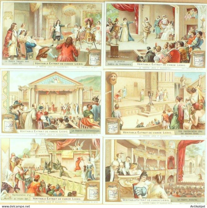 Chromo Liebig Sang  842 Le theatre (1905)