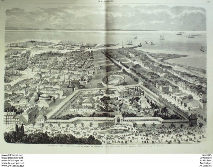 Le Monde illustré 1867 n°582 Rouen Harangue (76) Algérie Calloul Geryville Italie Venise Dunkerque (