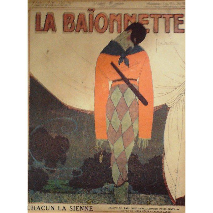 La Baïonnette 1918 n°148 (Chacun la sienne) PAVIS IRIBE LEONNEC ROGINO ARNAC VILLA