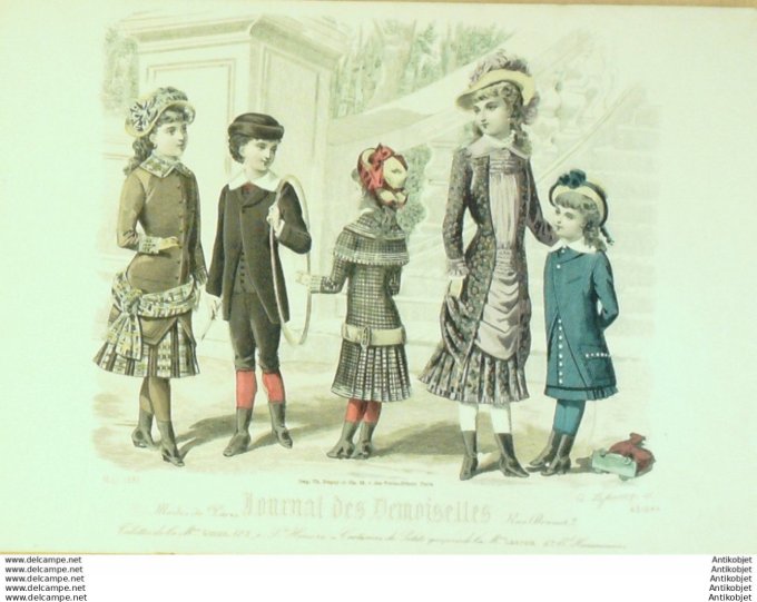 Journal de Demoiselles 1881 # 4310b (Maison Simon) enfants