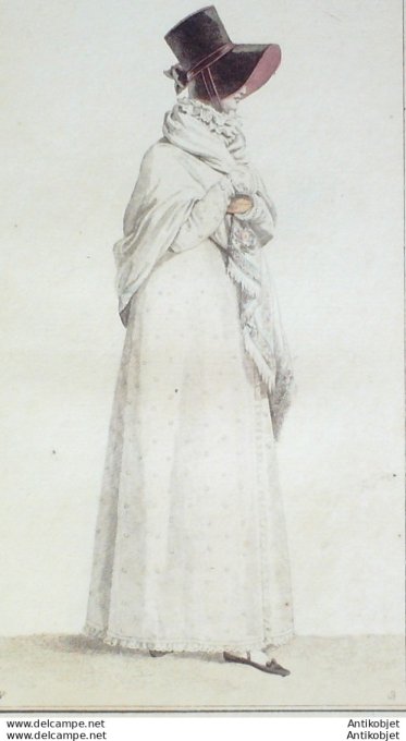 Costume Parisien 1816 # 1610 Chapeau de velours plein