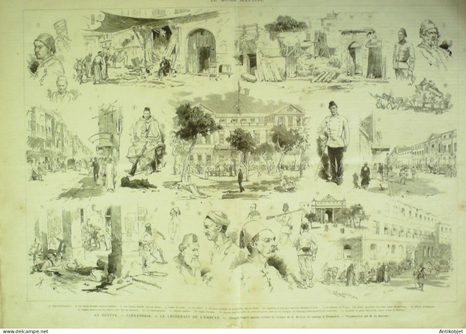 Le Monde illustré 1882 n°1319 Luxembourg Egypte Alexandie Beauvais (60) Hachette