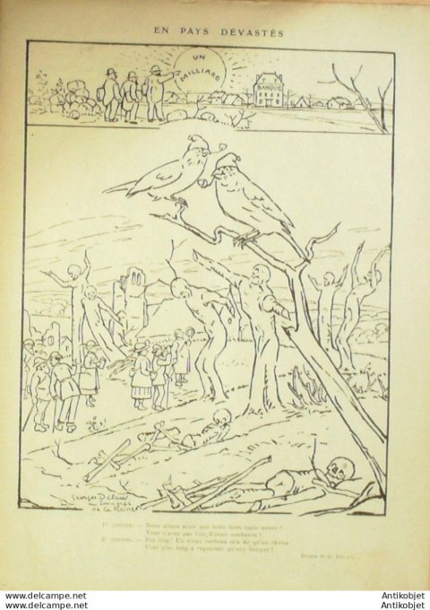 Le Rire 1922-01-21 # 155 Journal humoristique Ed.Originale Pays devastes