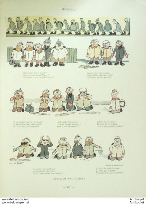 La Baionnette 1915 # 023 (Nos prisonniers) Hautot Huard Hermann Capy