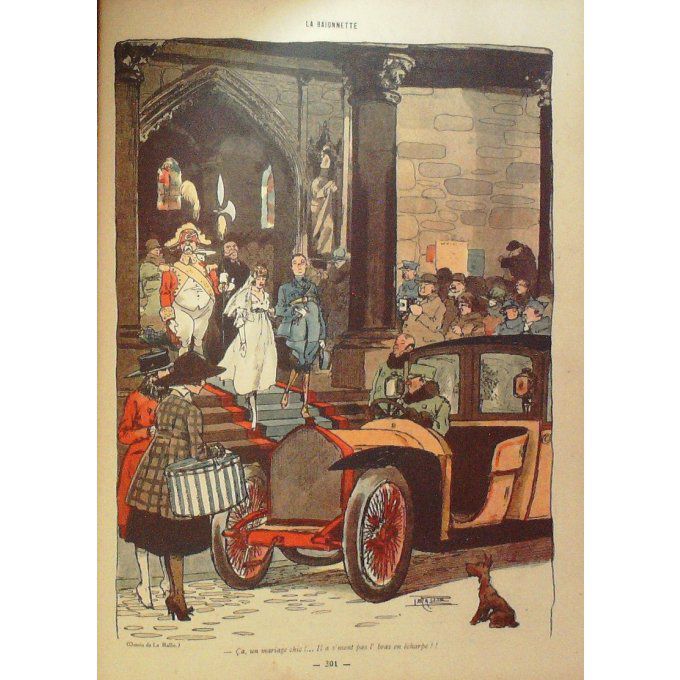 La Baïonnette 1918 n°149 (Mariages de guerre) HASS LEONNEC MANFREDINI LE RALLIC BRANLY